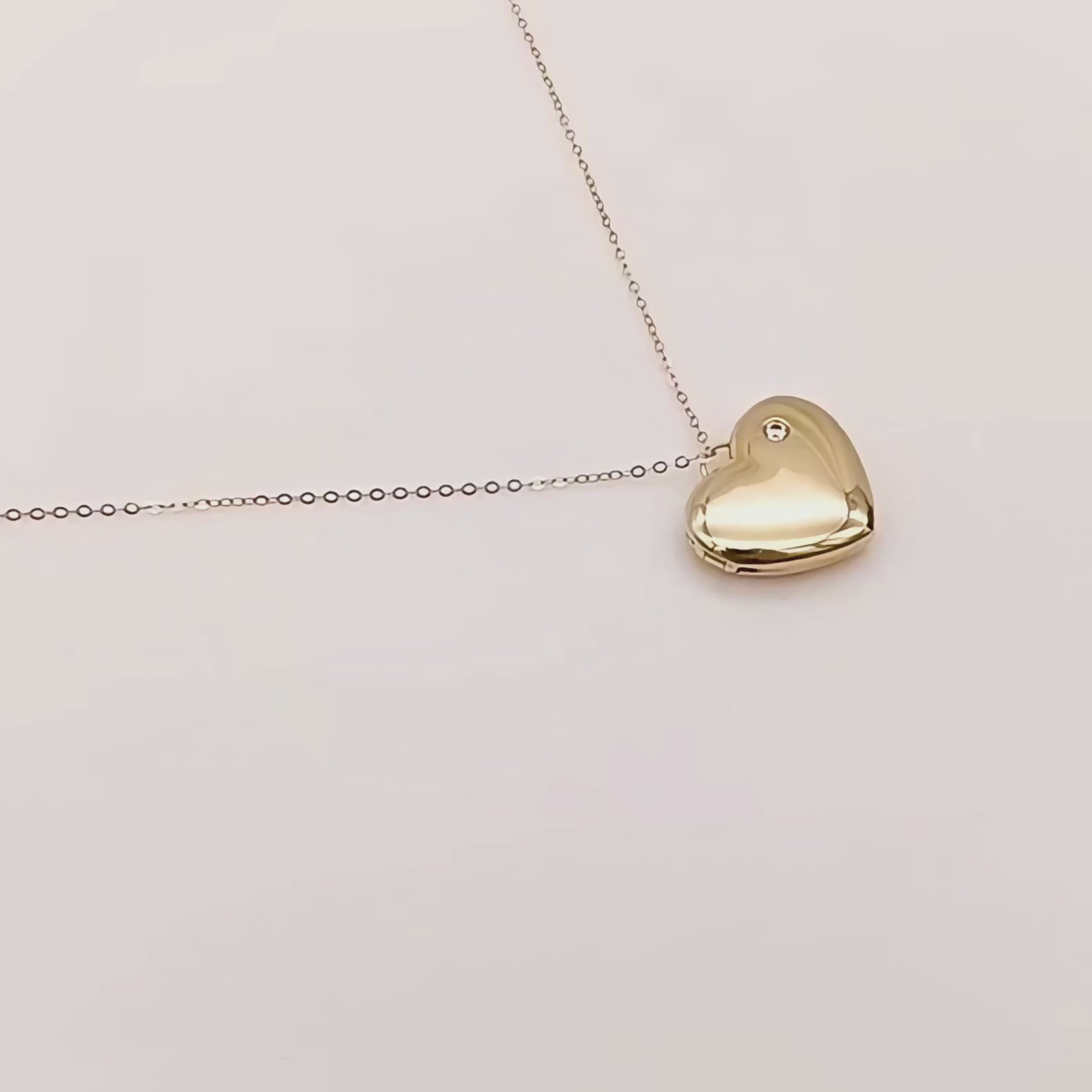 Ema Heart Locket Moissanite Necklace
