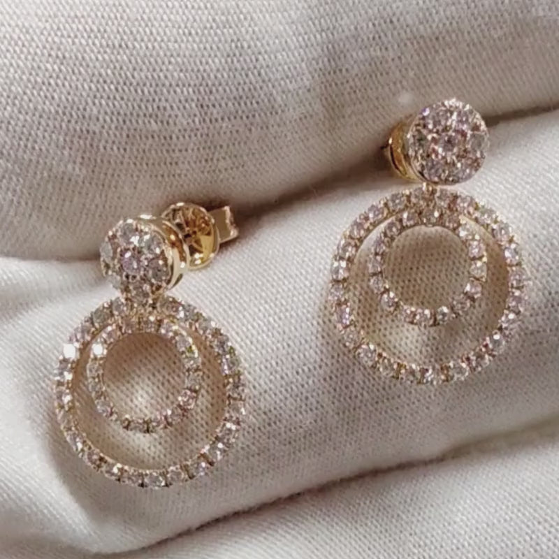 Kalea 3-in-1 Convertible Lab Diamond Earrings