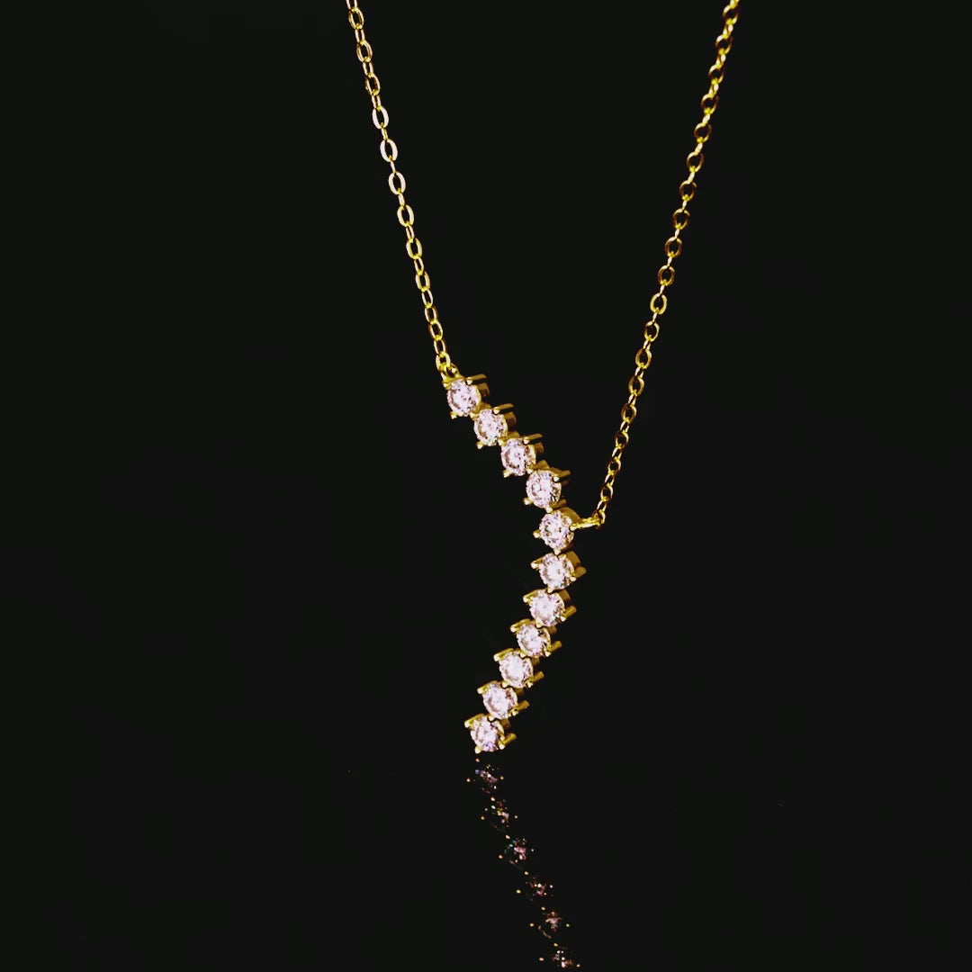 Starry Drip Moissanite Necklace
