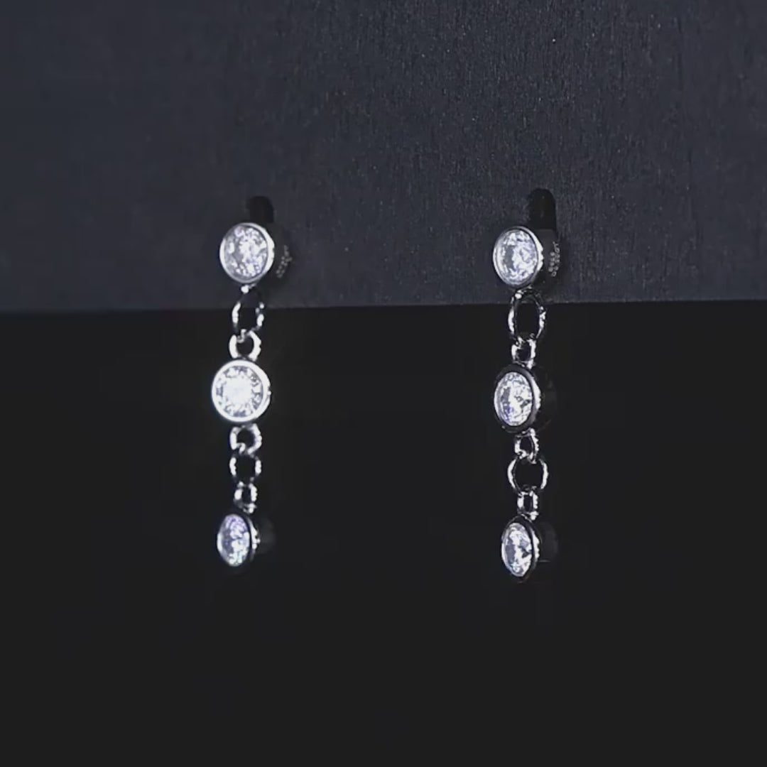 Celestia Drop Moissanite Earrings