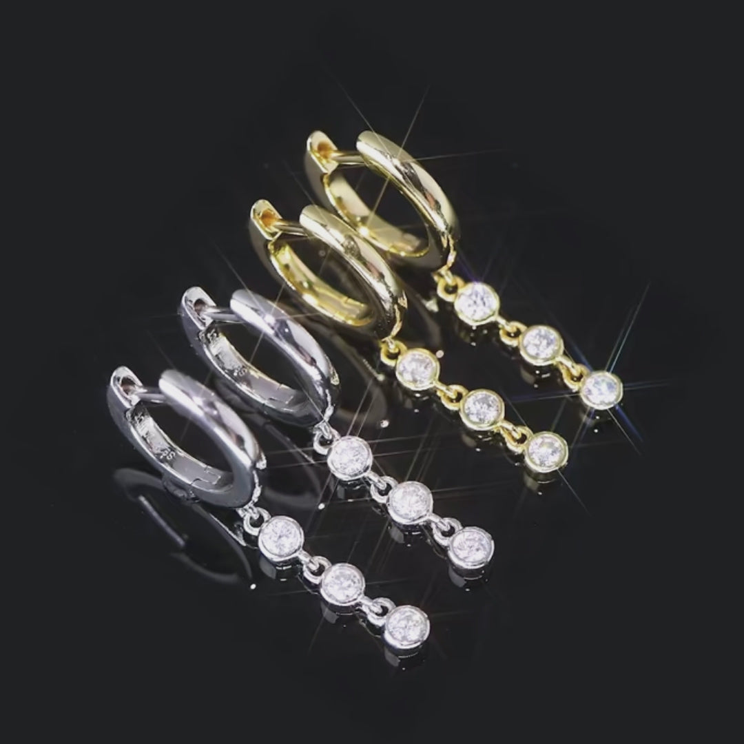 Celestia Tassle Moissanite Earrings