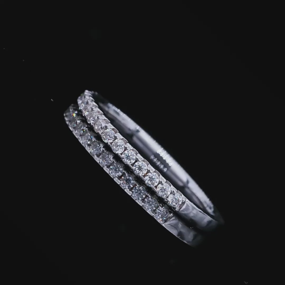 Alyssa Pavé Moissanite Ring
