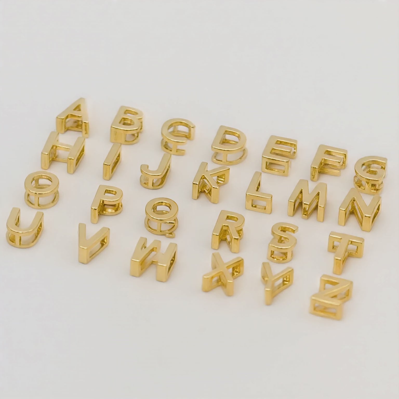 Minimalist Initial Letter A to Z Pendant and Necklace