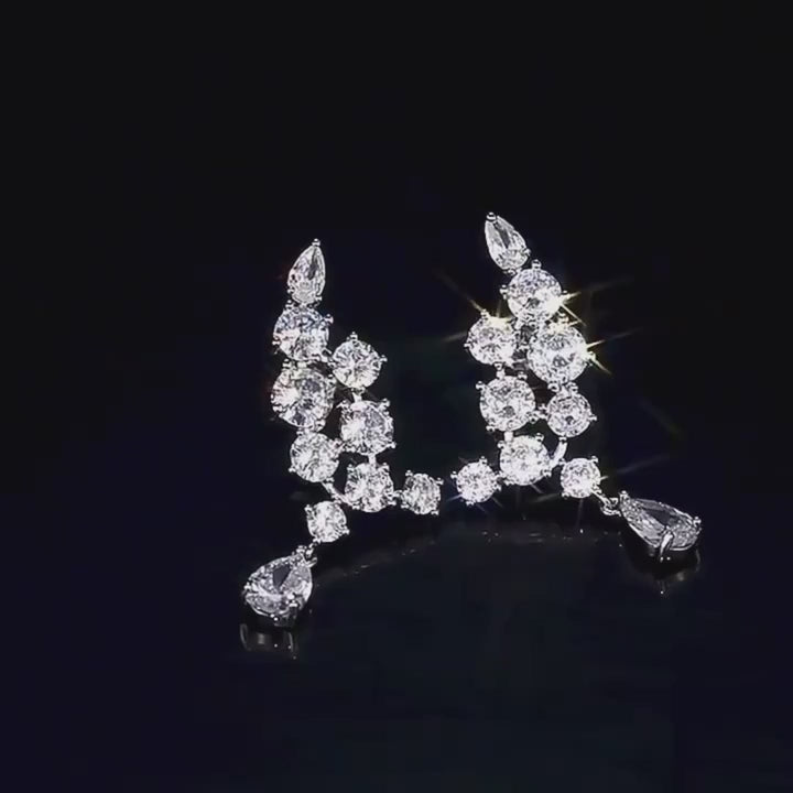 Faerie Wings Moissanite Earrings