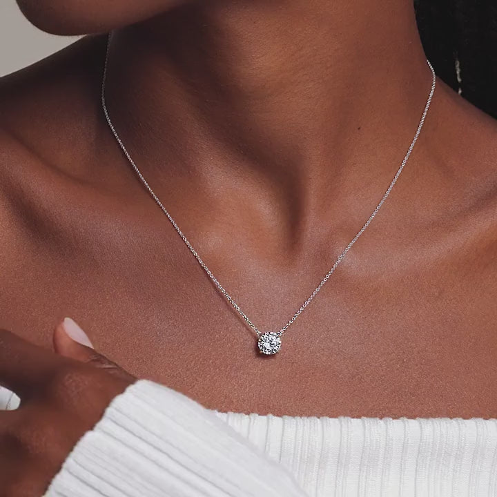Celestia Solitaire Moissanite Pendant