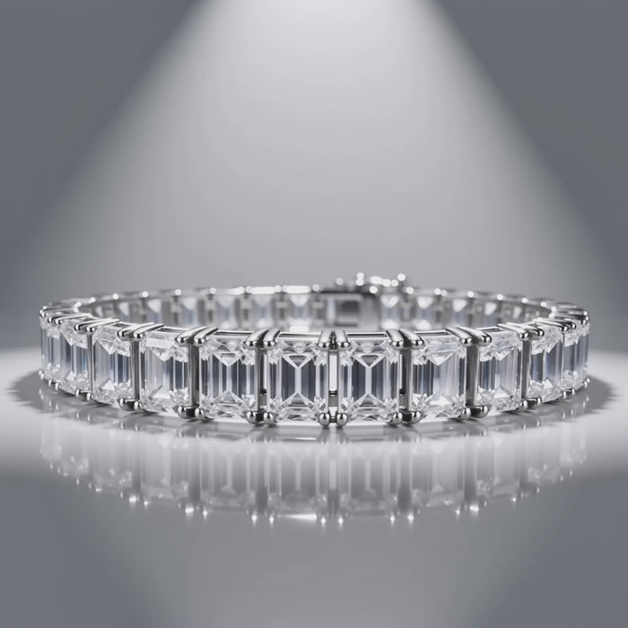 emerald-cut-moissanite-tennis-bracelet