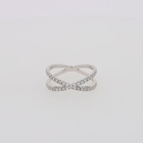 Xyla X-Shape Moissanite Ring