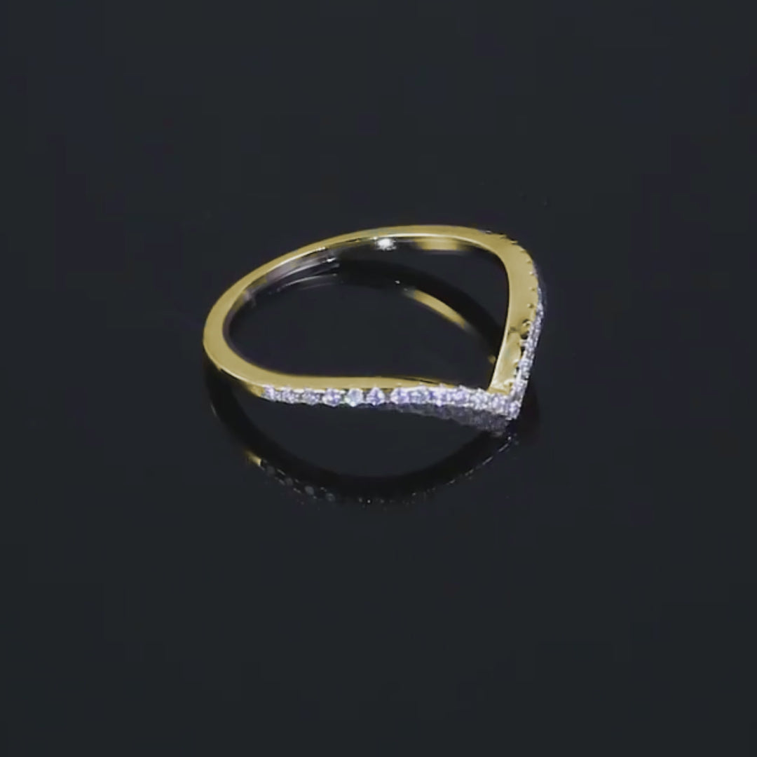 Nasira Tiara Pavé Moissanite Ring