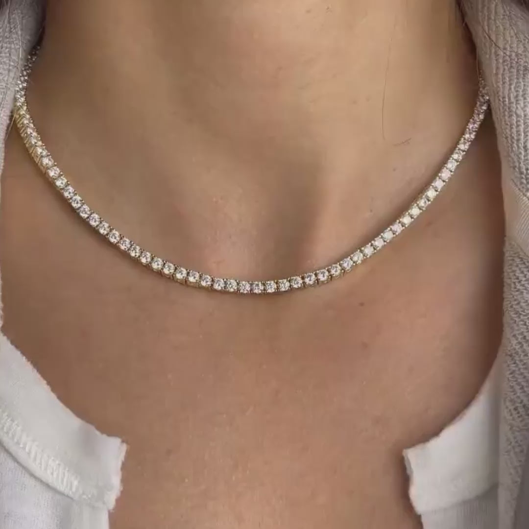 Celestia Tennis Moissanite Necklace