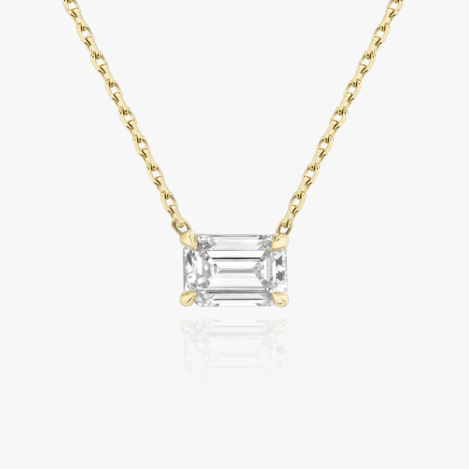 Ariston Emerald-Cut Moissanite Pendant