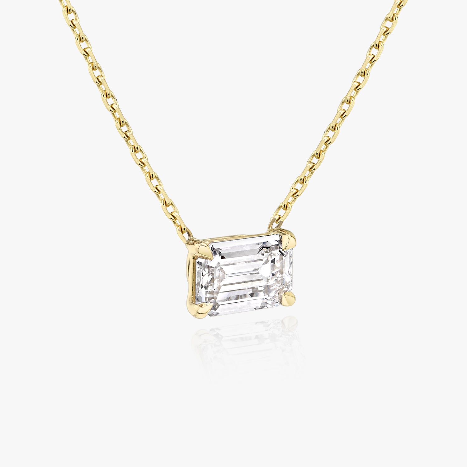Ariston Emerald-Cut Moissanite Pendant
