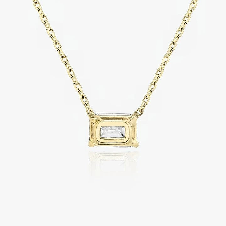 Ariston Emerald-Cut Moissanite Pendant