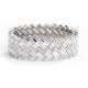 Chevron Moissanite Ring