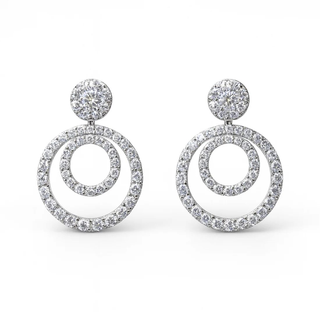 Kalea 3-in-1 Convertible Moissanite Earrings