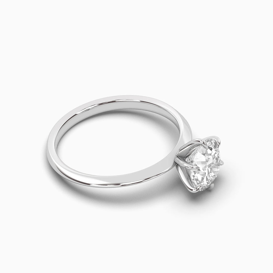 6-Prong Solitaire Moissanite Ring