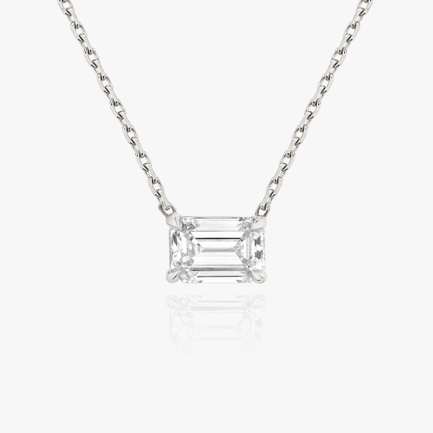 Ariston Emerald-Cut Moissanite Pendant