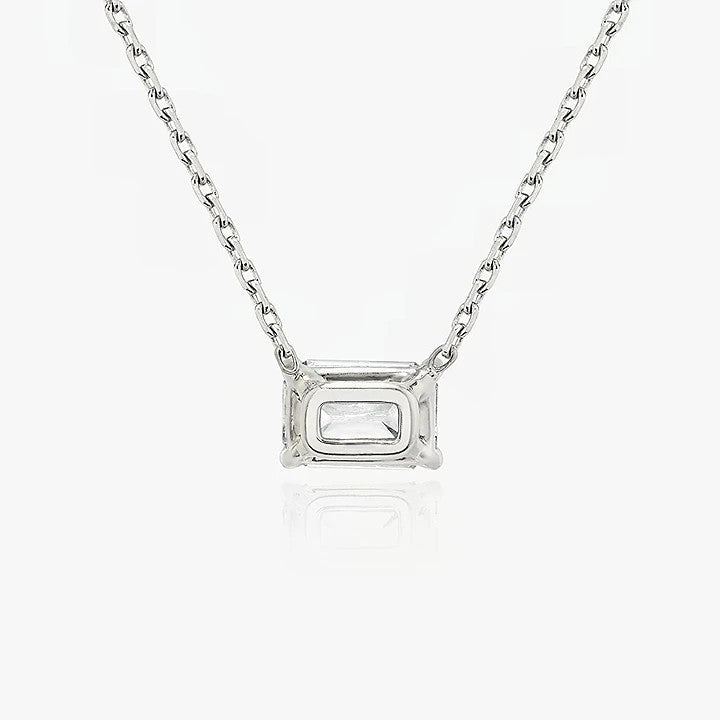 Ariston Emerald-Cut Moissanite Pendant