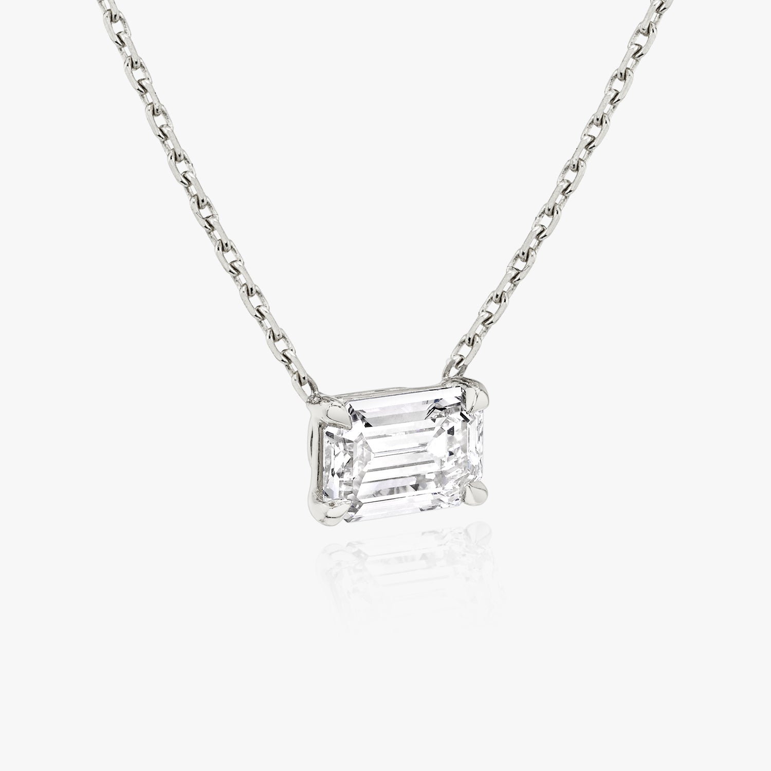 Ariston Emerald-Cut Moissanite Pendant