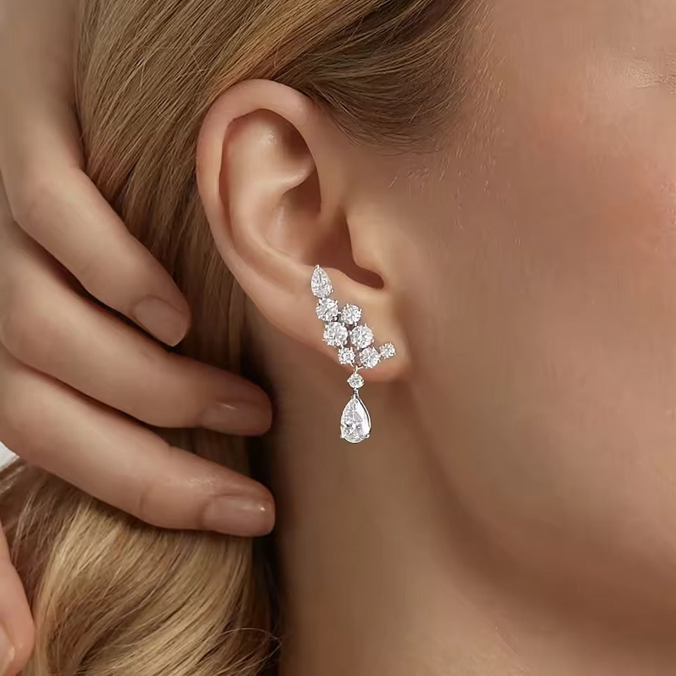 Faerie Wings Moissanite Earrings