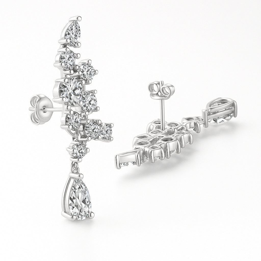 Faerie Wings Moissanite Earrings